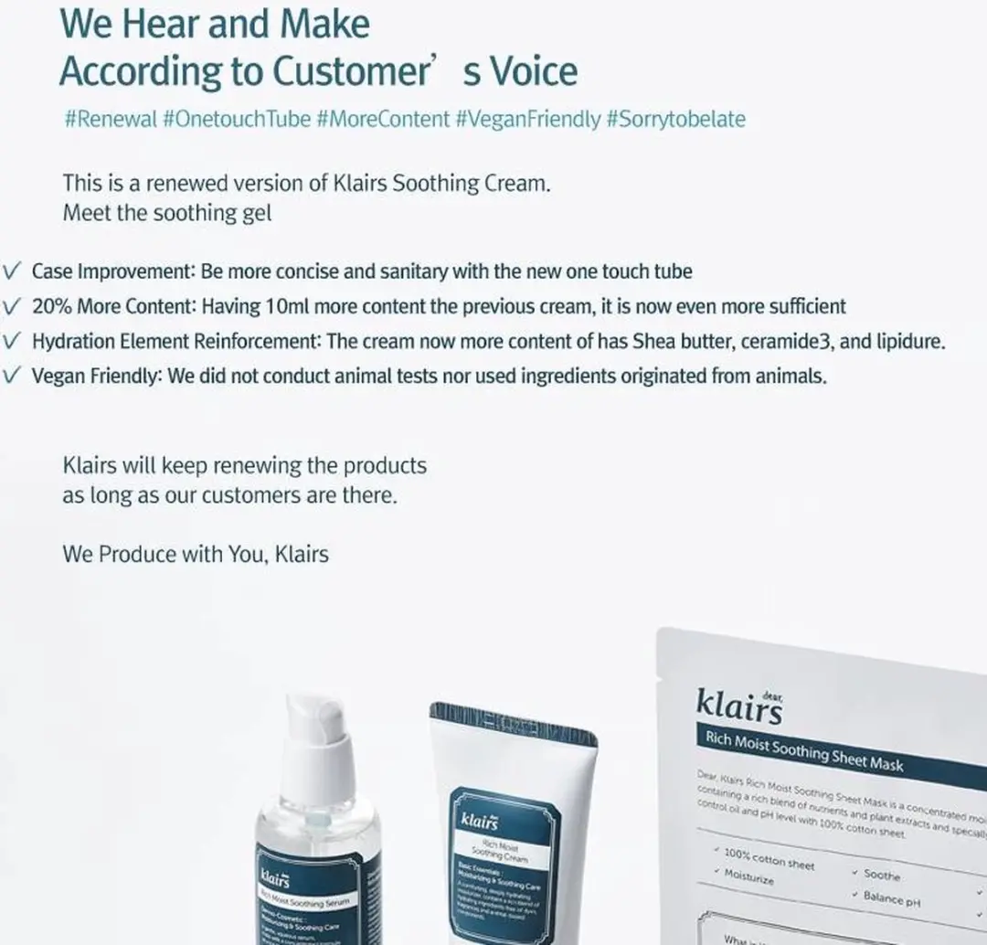 Klairs Rich Moist Gezichtscrème 80ml - afbeelding 2 van 5
