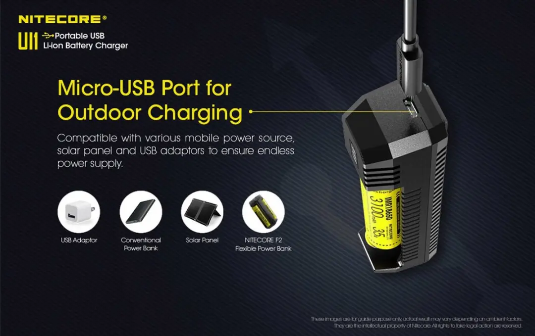 Nitecore UI1 Batterijoplader - AA - afbeelding 3 van 6