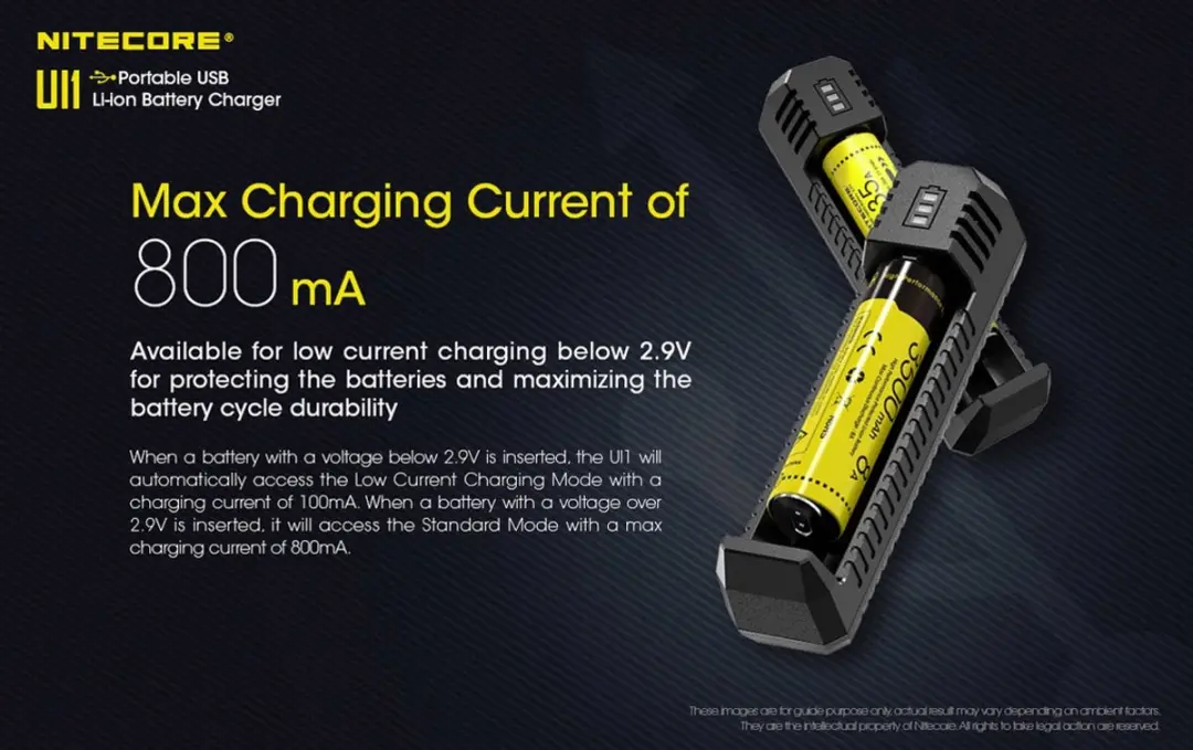 Nitecore UI1 Batterijoplader - AA - afbeelding 4 van 6