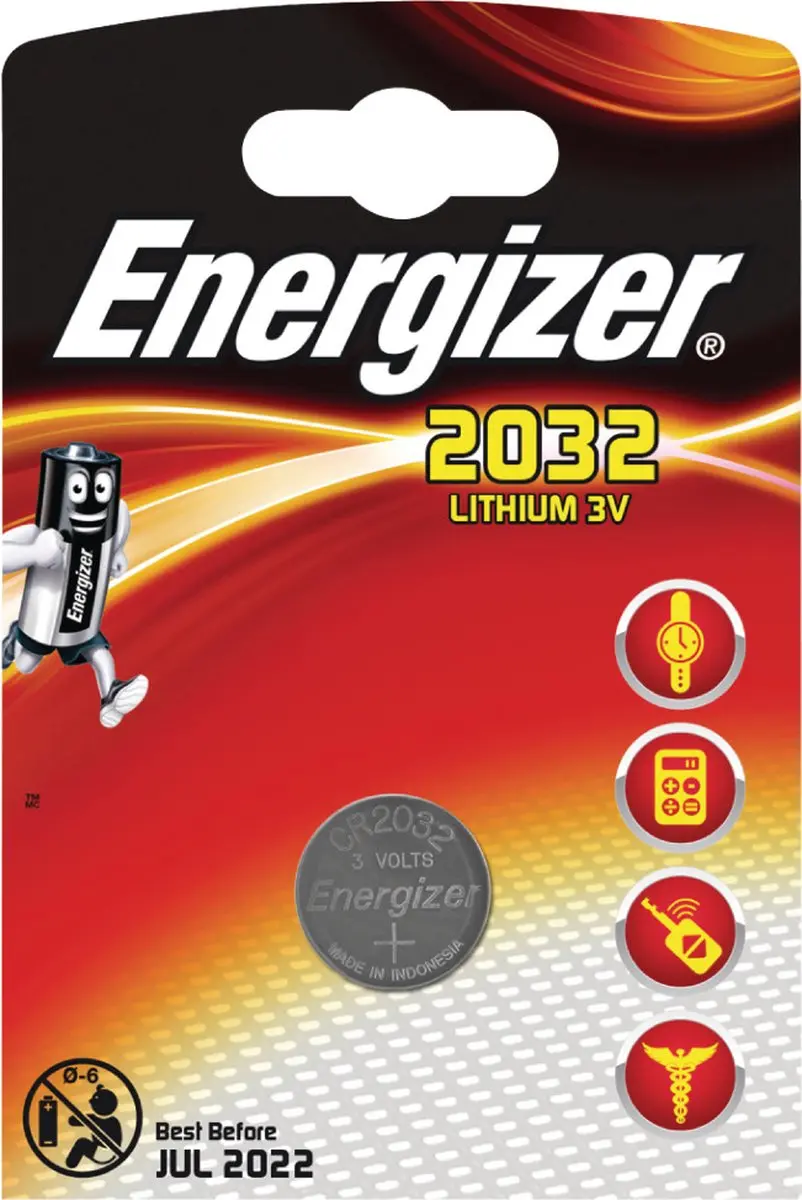 Energizer CR2032 Lithium Knoopcelbatterij - afbeelding 3 van 6