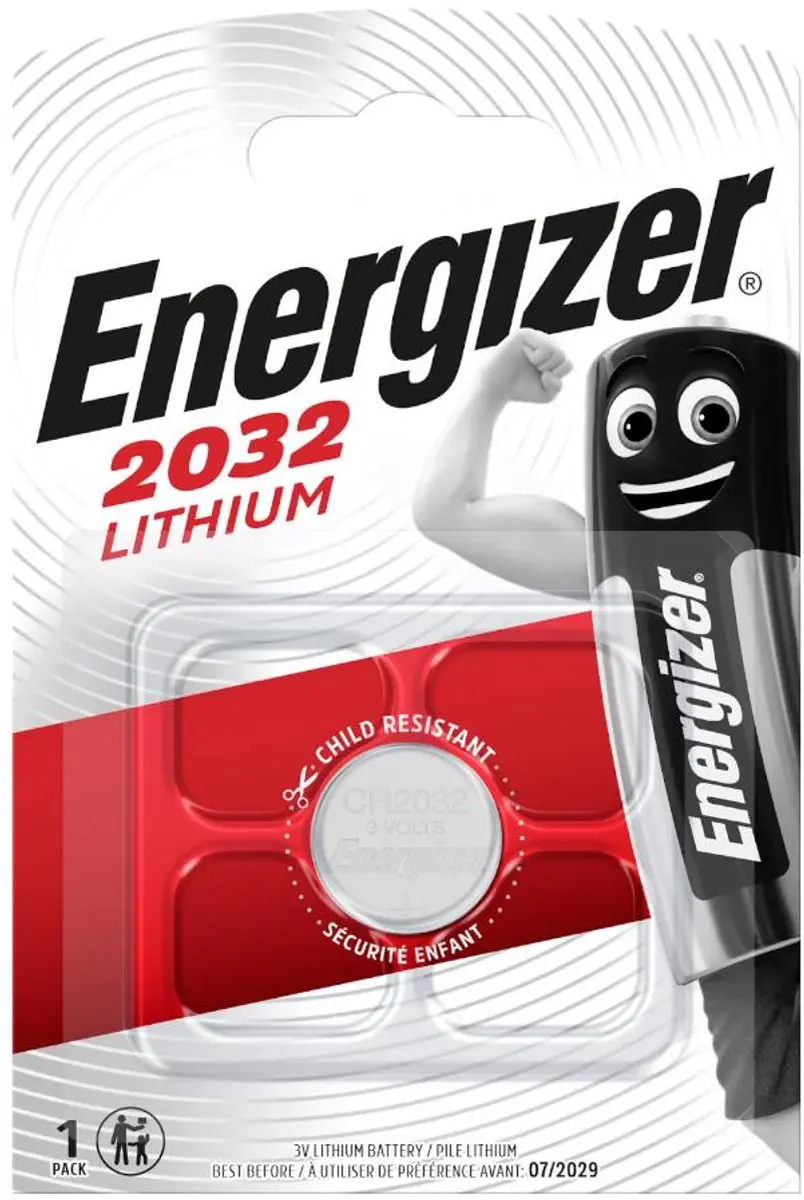 Energizer CR2032 Lithium Knoopcelbatterij - afbeelding 2 van 6