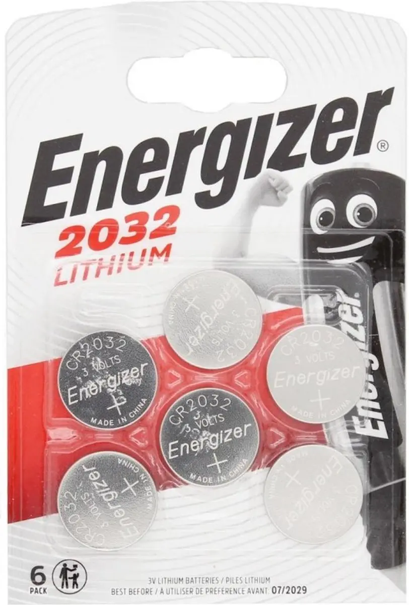 Energizer CR2032 Lithium Knoopcelbatterij - 6 Stuks - afbeelding 5 van 5