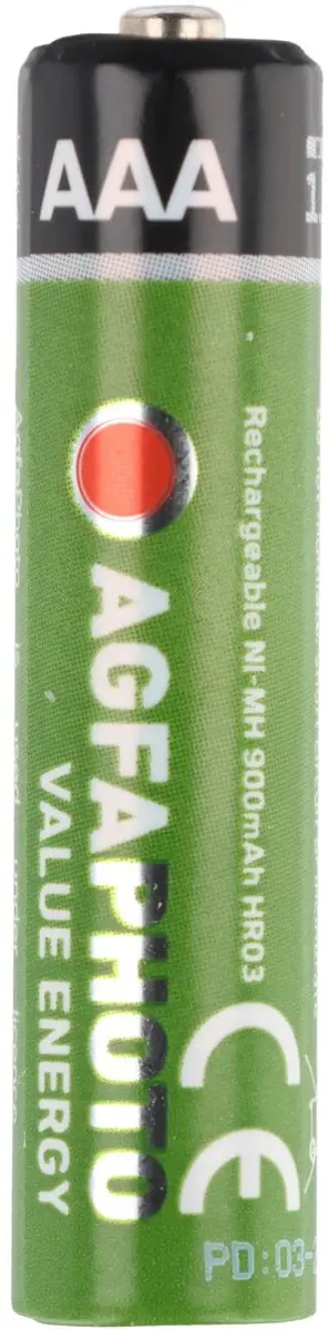 AgfaPhoto NiMh Micro 1000 mAh Oplaadbare batterij AAA Nikkel-Metaalhydride (NiMH) - afbeelding 2 van 6