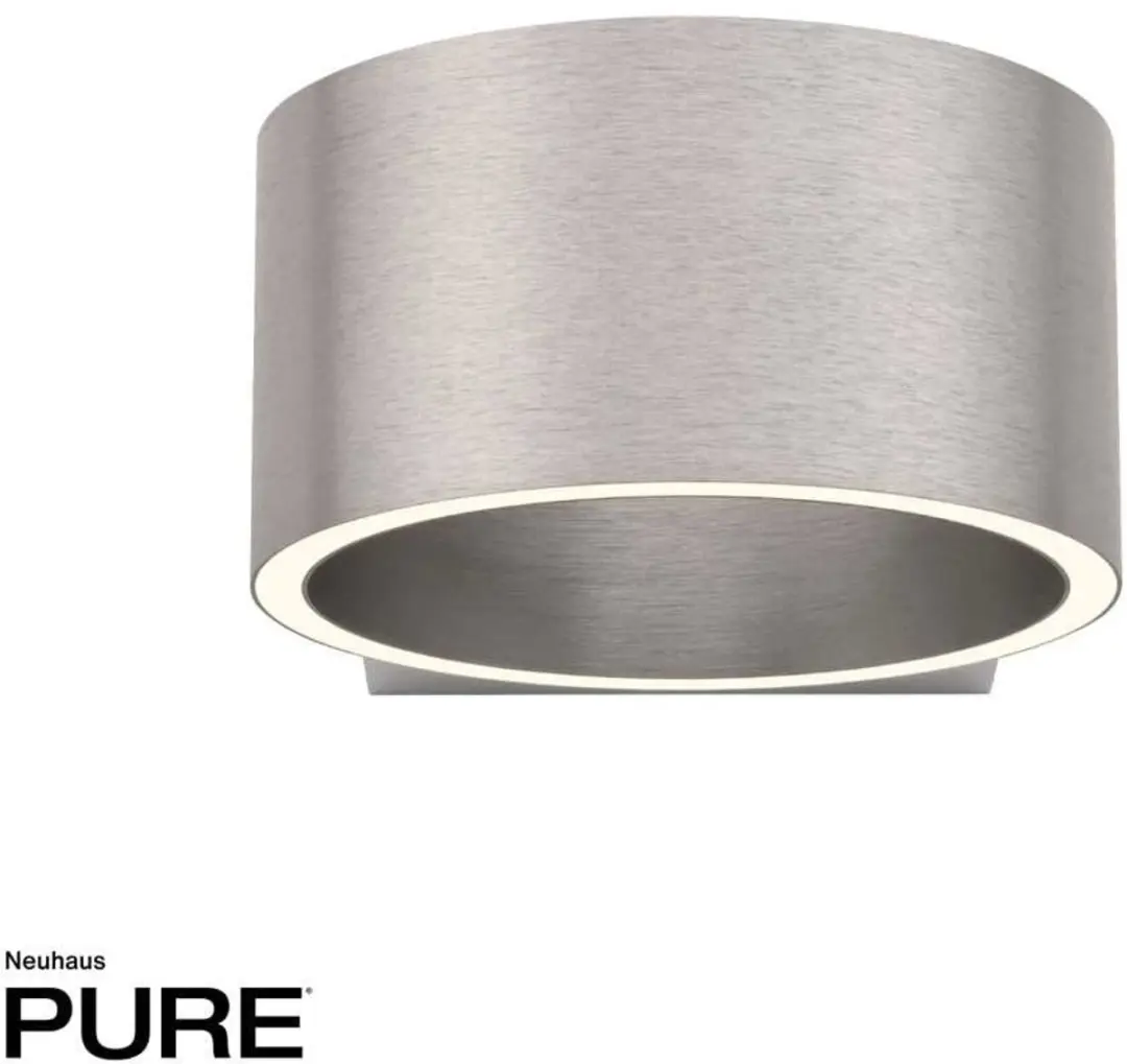 Paul Neuhaus PURE Clipse Wandlamp Ø15cm - Mat Chroom - afbeelding 3 van 6