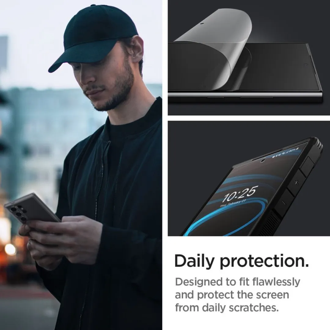 Spigen NeoFlex Screenprotector Samsung Galaxy S24 Ultra - 2 Stuks - Transparant