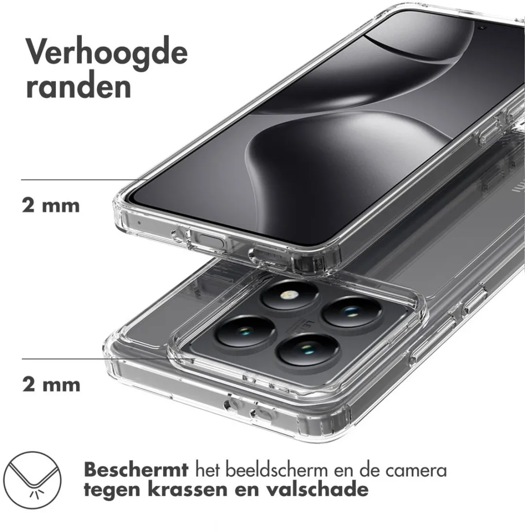 Accezz Xtreme Impact Backcover 2.0 Hoesje Xiaomi 14T Pro - Transparant