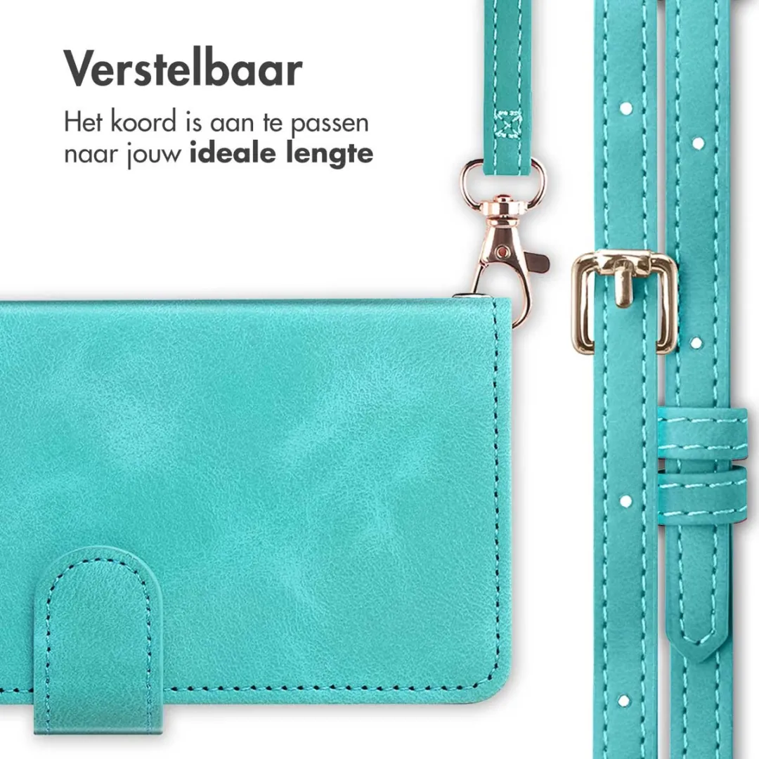 Imoshion Bookcase Hoesje Samsung Galaxy S21 FE - 3 Pasjes - Turquoise