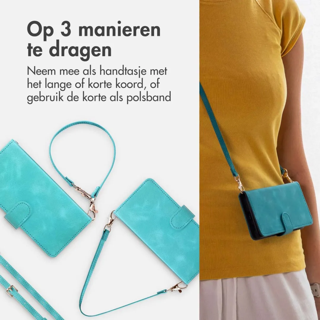 Imoshion Bookcase Hoesje Samsung Galaxy S21 FE - 3 Pasjes - Turquoise