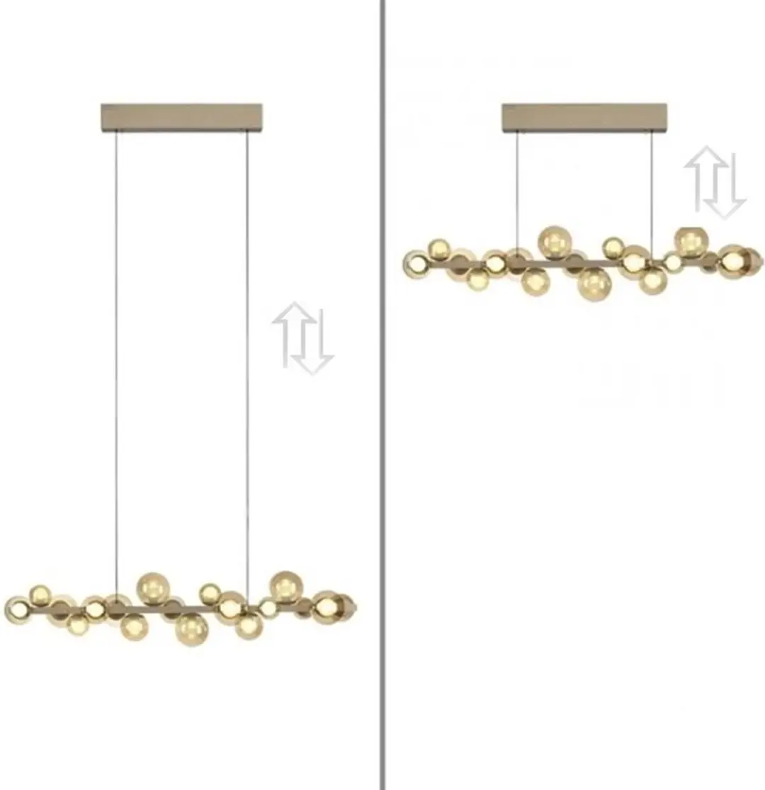 Paul Neuhaus PURE E-Popup Hanglamp 120cm - Champagne - afbeelding 5 van 6