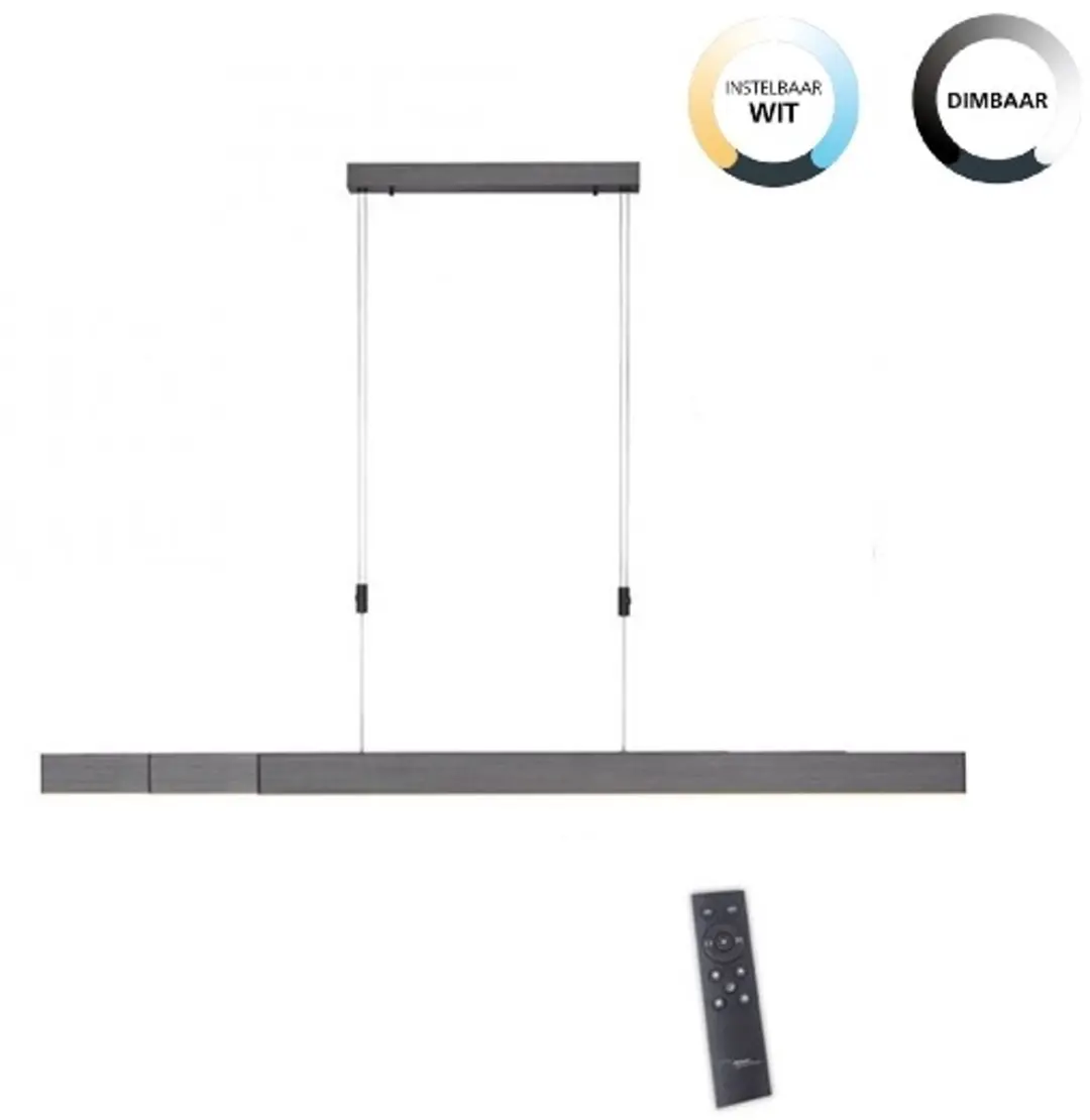 Neuhaus PURE - Hanglamp e-Slide L 120-200 cm donker grijs - afbeelding 2 van 6