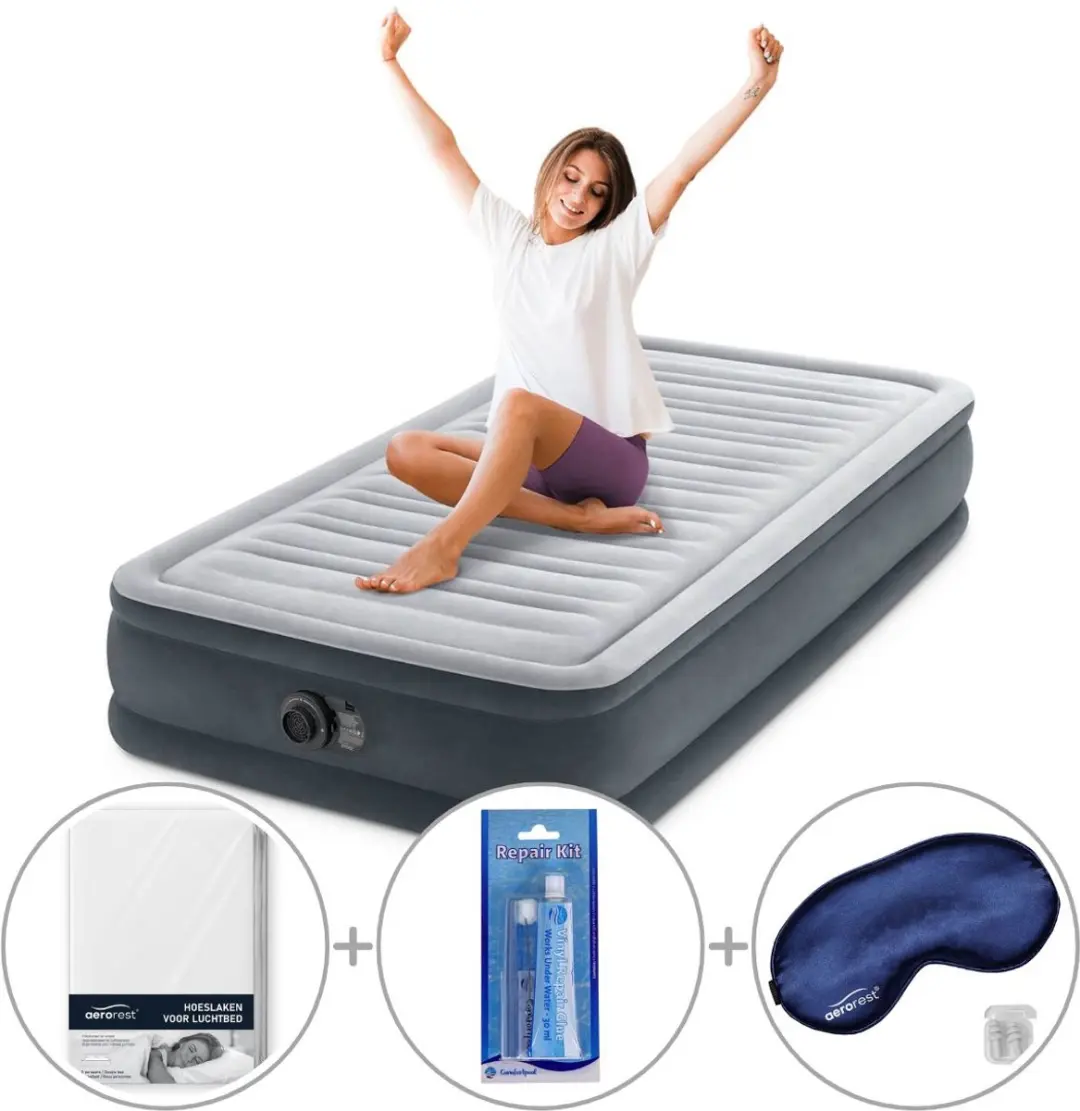 Intex Comfort Plush luchtbed met ingebouwde pomp