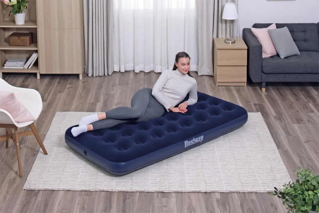 Bestway Flocked Luchtbed Twin - 188x99x22cm - afbeelding 5 van 6