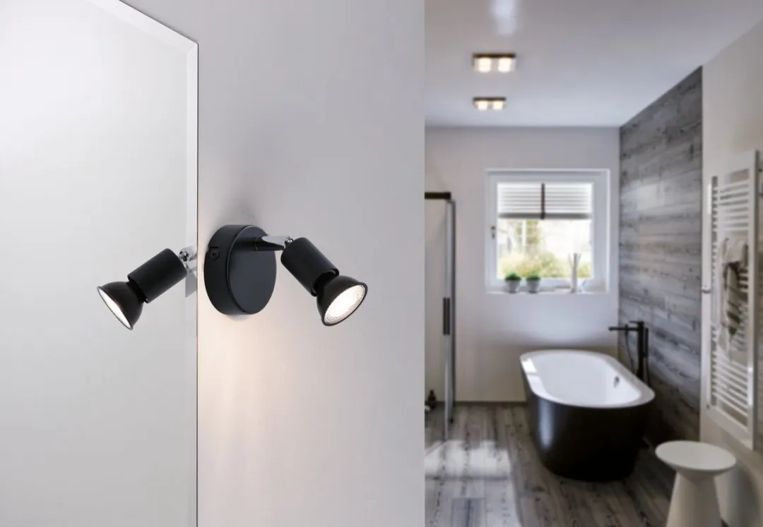 Paulmann Spotlight Carolina IP44 GU10 10W - Antraciet/Chroom