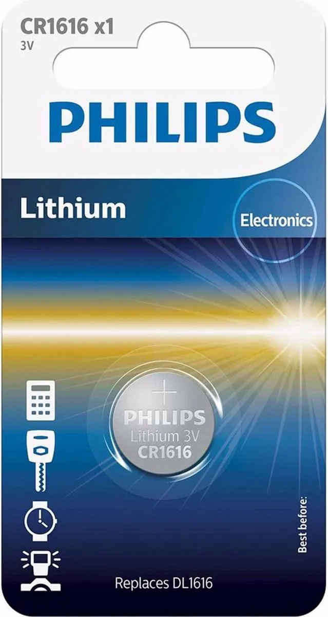 Philips CR1616 Knoopcel 52mAh