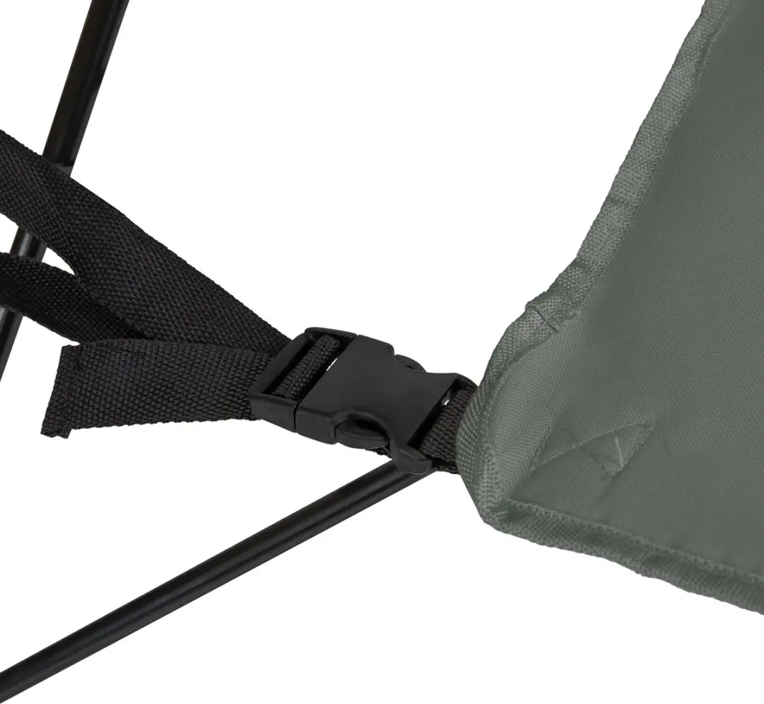 VirtuFit Opvouwbare Campingstoel met Voetsteun - 120 kg - Grijs - afbeelding 4 van 6