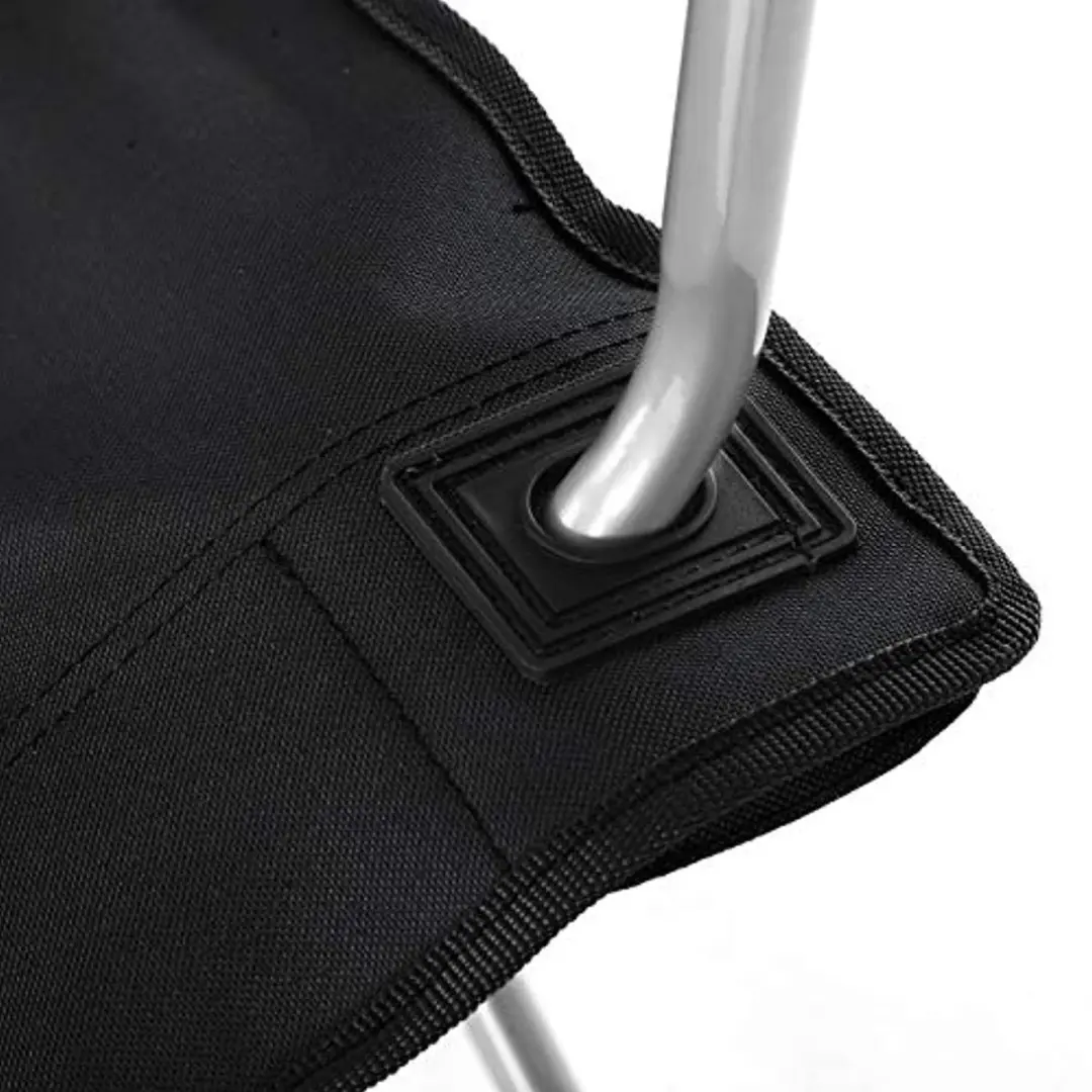 Songmics Campingstoelen set van 2 - 120 kg - Zwart - afbeelding 4 van 6