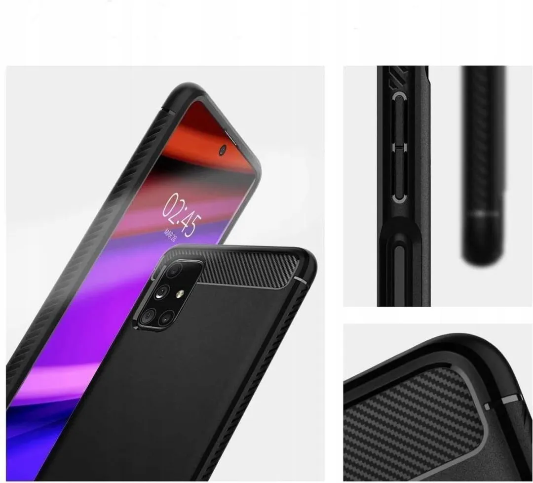 Spigen Rugged Armor 9193901 Hoesje - Samsung Galaxy M51 - Zwart
