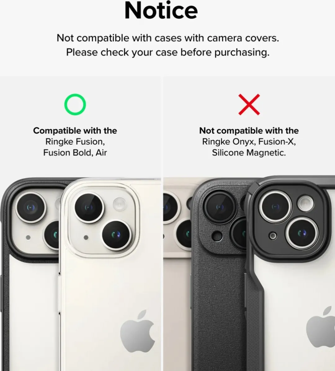 Ringke Camera Protector iPhone 15/15 Plus - 2 Stuks