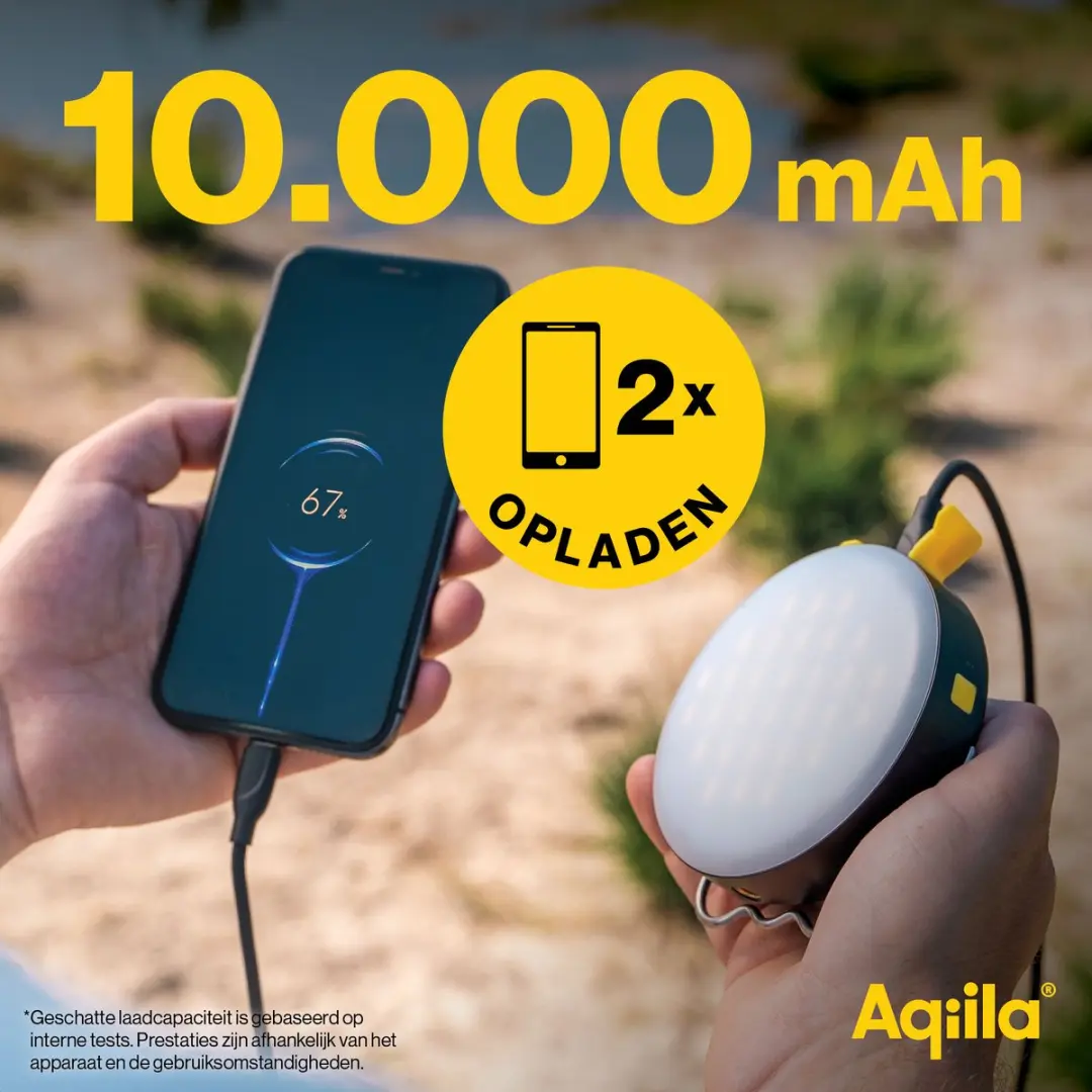 Aqiila Lightbird BL10 Campinglamp met Powerbank - Zwart - afbeelding 3 van 6