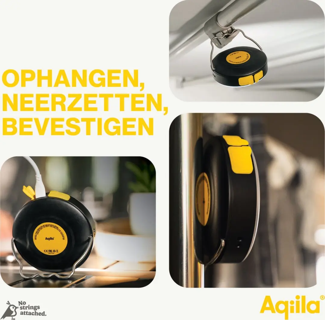 Aqiila Lightbird BL10 Campinglamp met Powerbank - Zwart - afbeelding 5 van 6