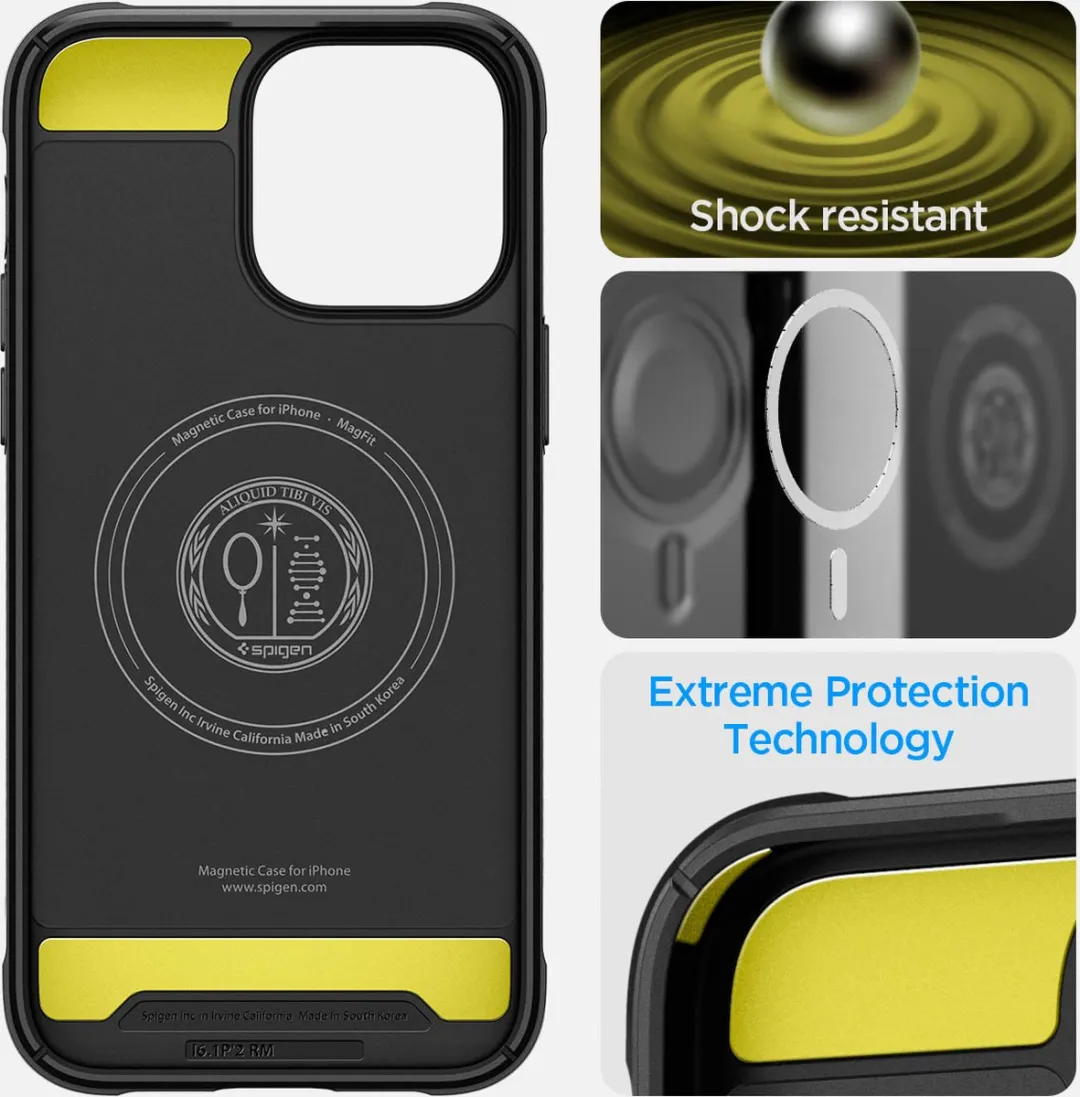 Spigen Rugged Armor Backcover 13-5599762 - iPhone 14 Pro - Zwart