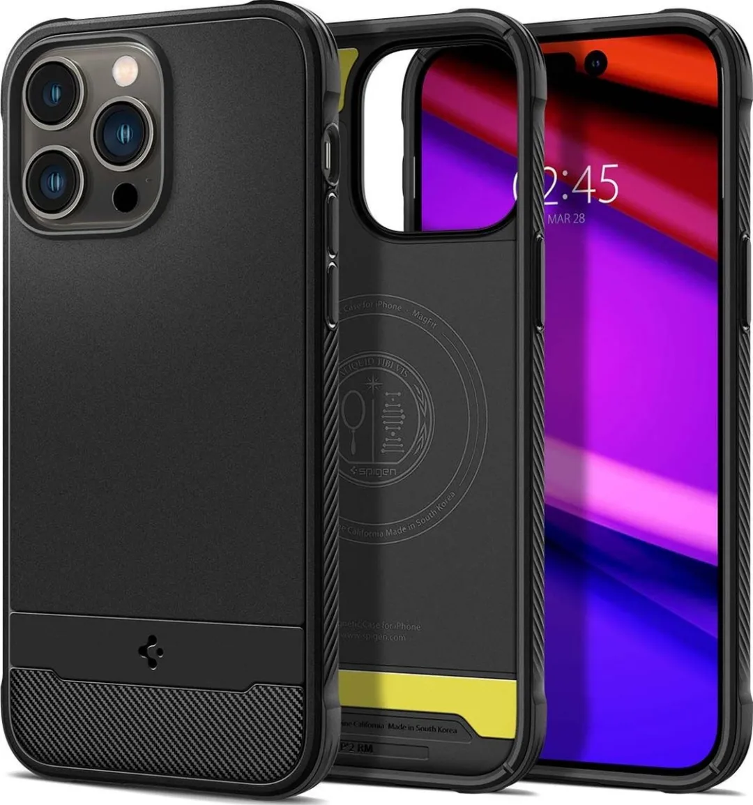 Spigen Rugged Armor Backcover 13-5599762 - iPhone 14 Pro - Zwart