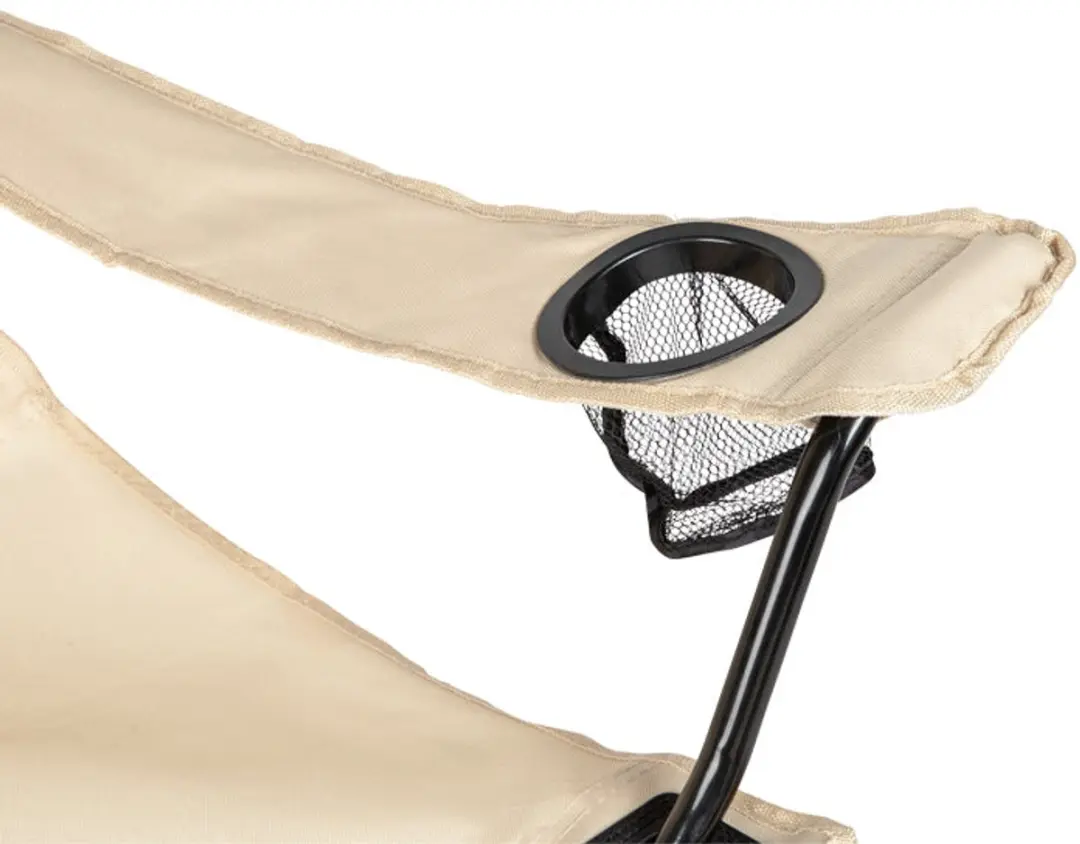 VirtuFit Campingstoel met Voetsteun - Set van 2 - Beige - afbeelding 3 van 6