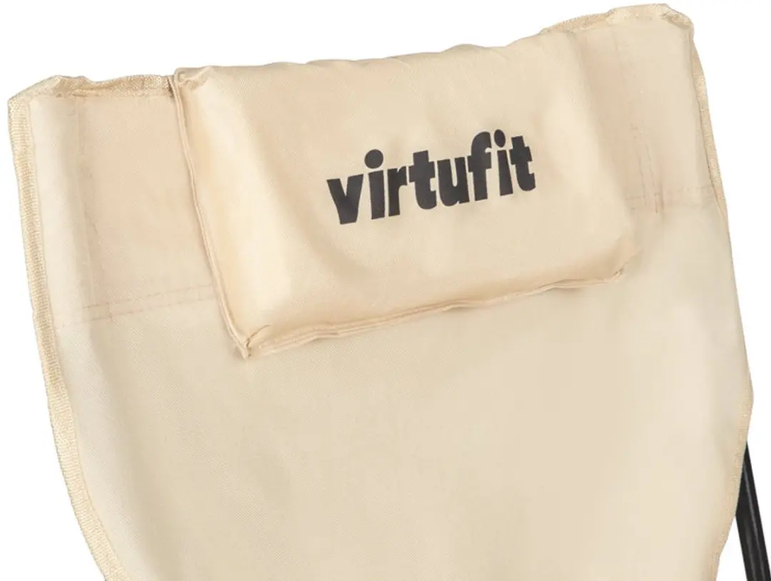 VirtuFit Campingstoel met Voetsteun - Set van 2 - Beige - afbeelding 5 van 6