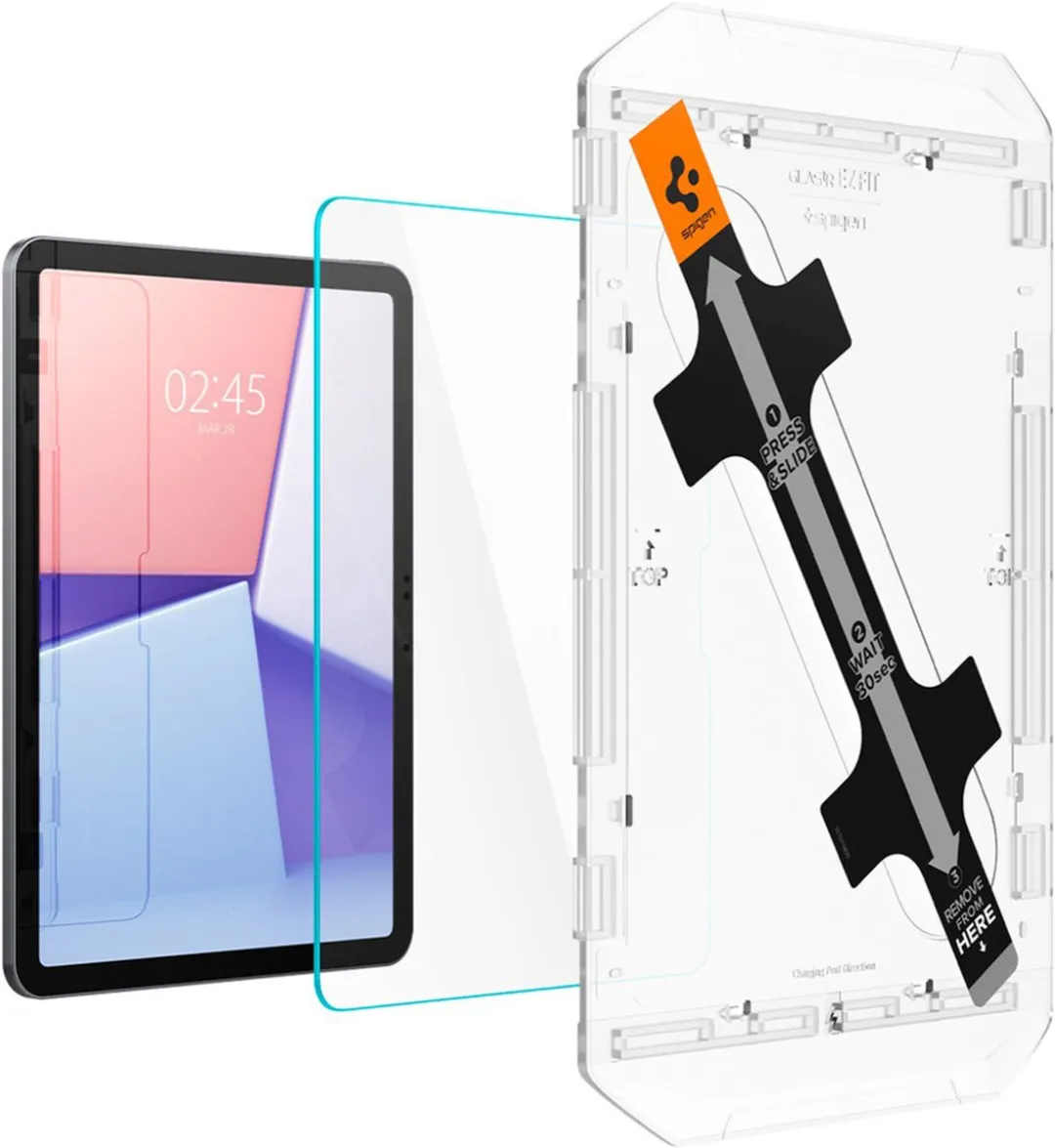 Spigen Glas.TR EZ Fit iPad Air 11 2024 Screenprotector - Transparant