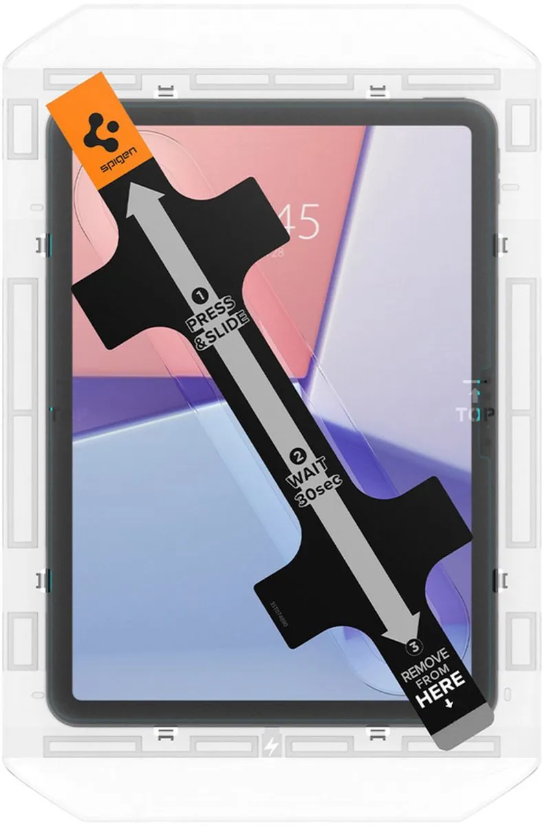 Spigen Glas.TR EZ Fit iPad Air 11 2024 Screenprotector - Transparant - afbeelding 6 van 6