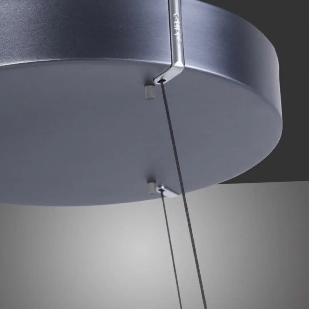 Paul Neuhaus PURE E-Clipse Hanglamp Ø 70 cm - Grijs - afbeelding 2 van 6