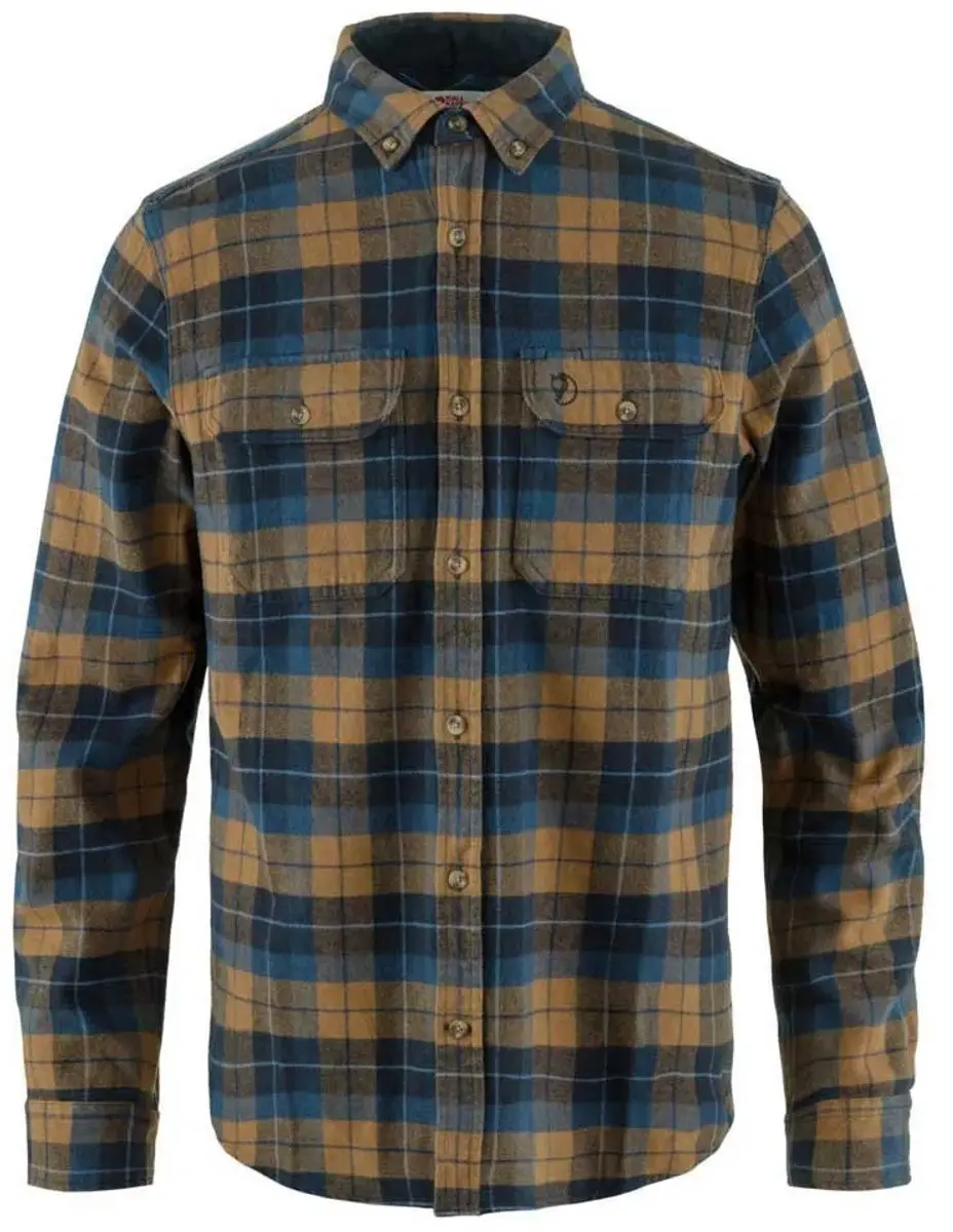 Fjällräven Singi Heavy Flannel Shirt Overhemd - Dark Navy - afbeelding 2 van 5