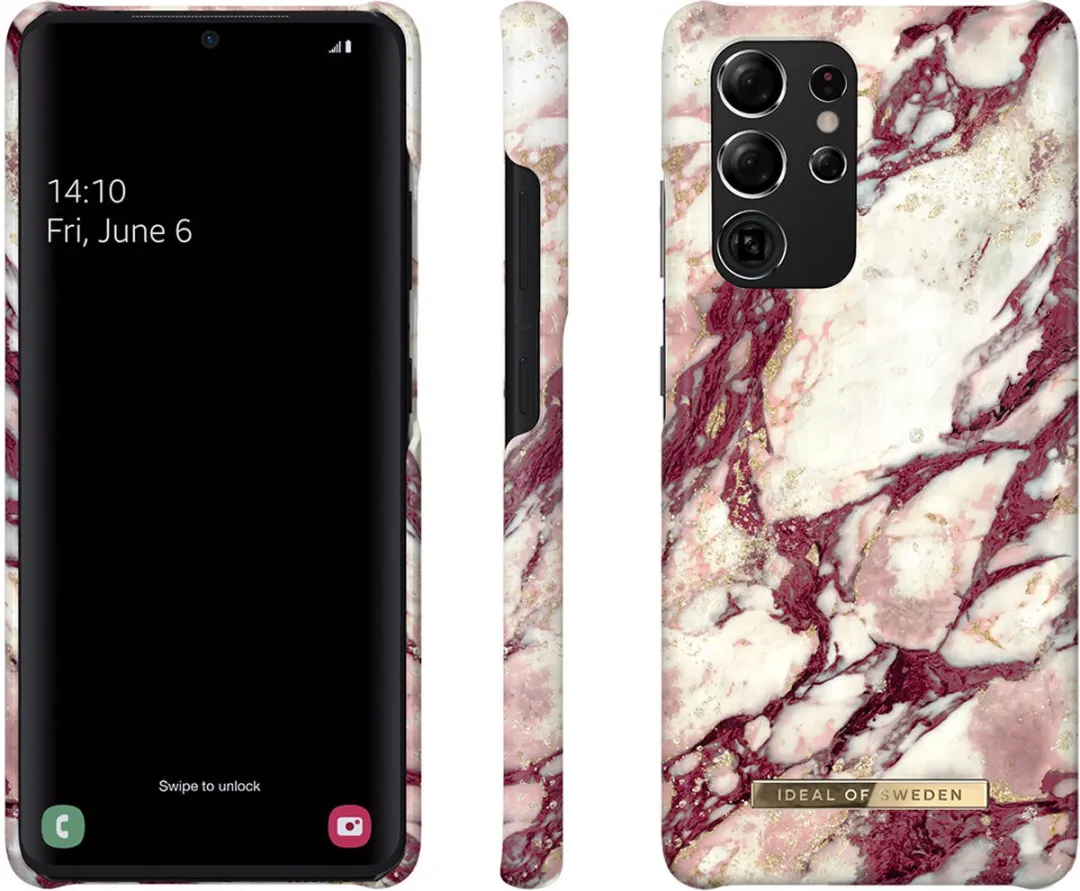 iDeal of Sweden Galaxy S21 Ultra Hardcase Calacatta Ruby Marble