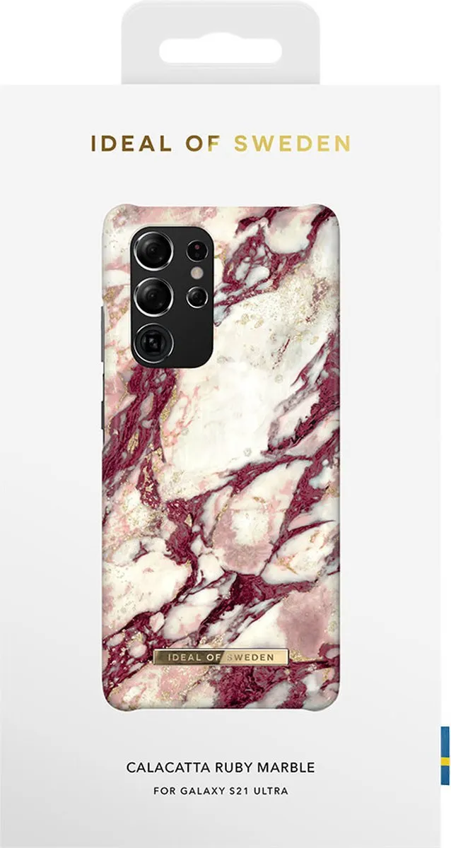 iDeal of Sweden Galaxy S21 Ultra Hardcase Calacatta Ruby Marble