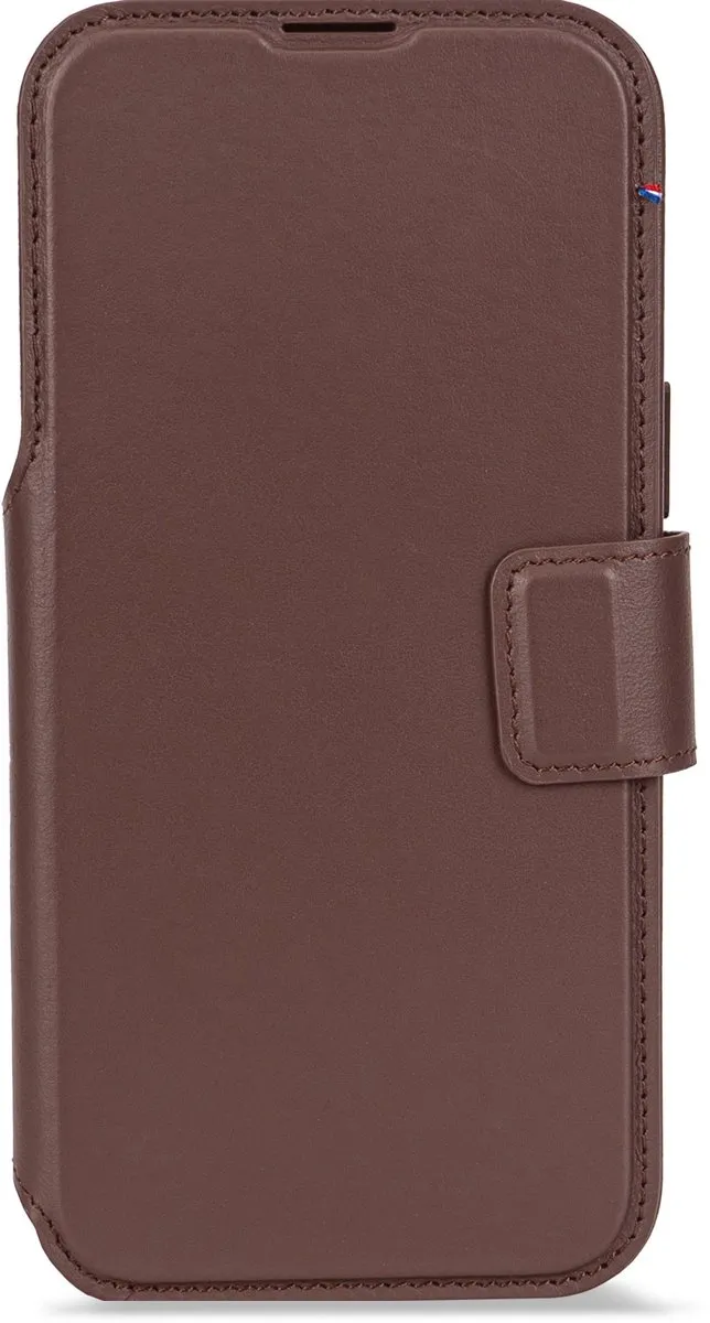 Decoded 2-in-1 Wallet Hoesje iPhone 17 Pro - ECCO Leer - Bruin - 3 Pasjes - afbeelding 6 van 6