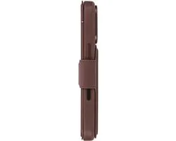 Decoded 2-in-1 Wallet Hoesje iPhone 17 Pro - ECCO Leer - Bruin - 3 Pasjes