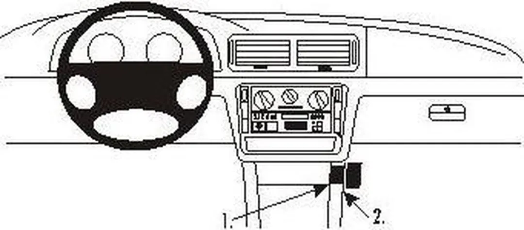 Brodit ProClip 853413 Houder - Volkswagen Passat 1997-2005 - Zwart