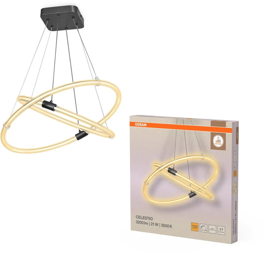 Osram Decor Celestio Hanglamp 21W - 2400lm - 3000K - Donkergrijs