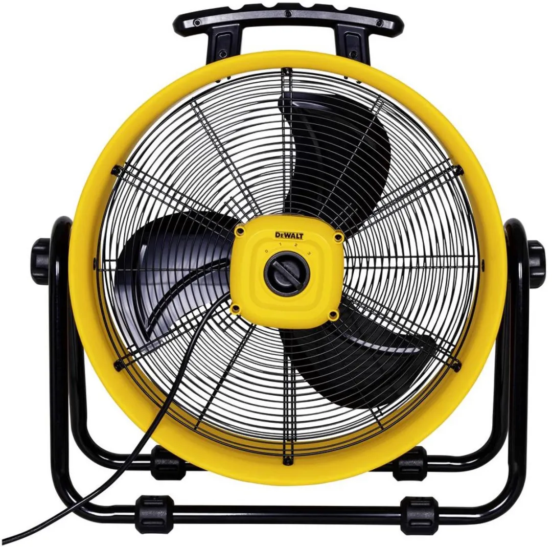DeWalt DXF2067 Vloerventilator 50cm - 110W - 3 standen - Zwart/Geel
