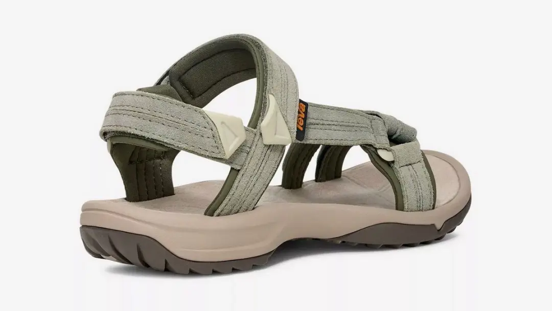 Teva Terra Fi Lite Suede Sandalen Dames - Groen - afbeelding 5 van 6