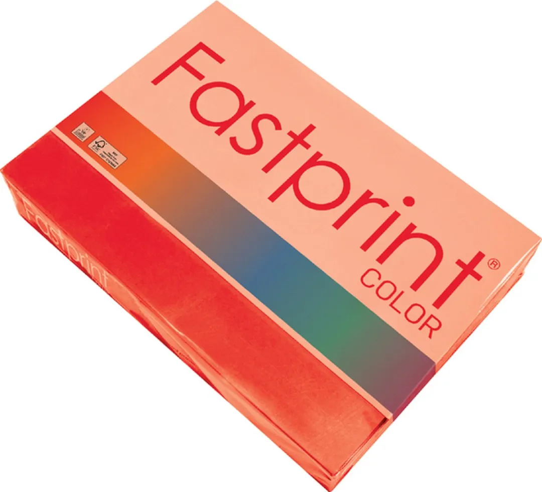Quantore Fastprint Gekleurd Papier A4 80gr - Felrood