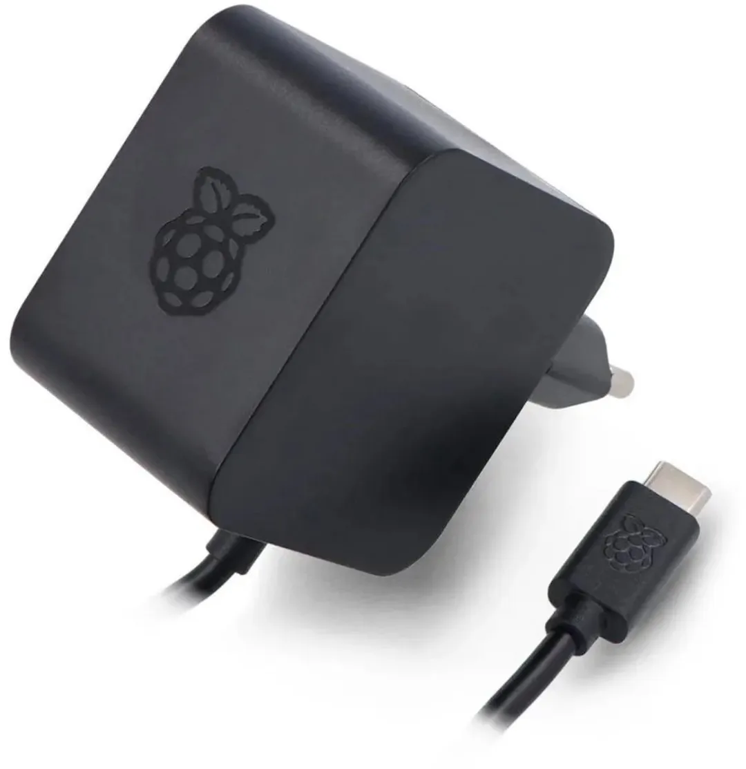 Raspberry Pi 5 27W USB-C Voeding SC1157 - Zwart