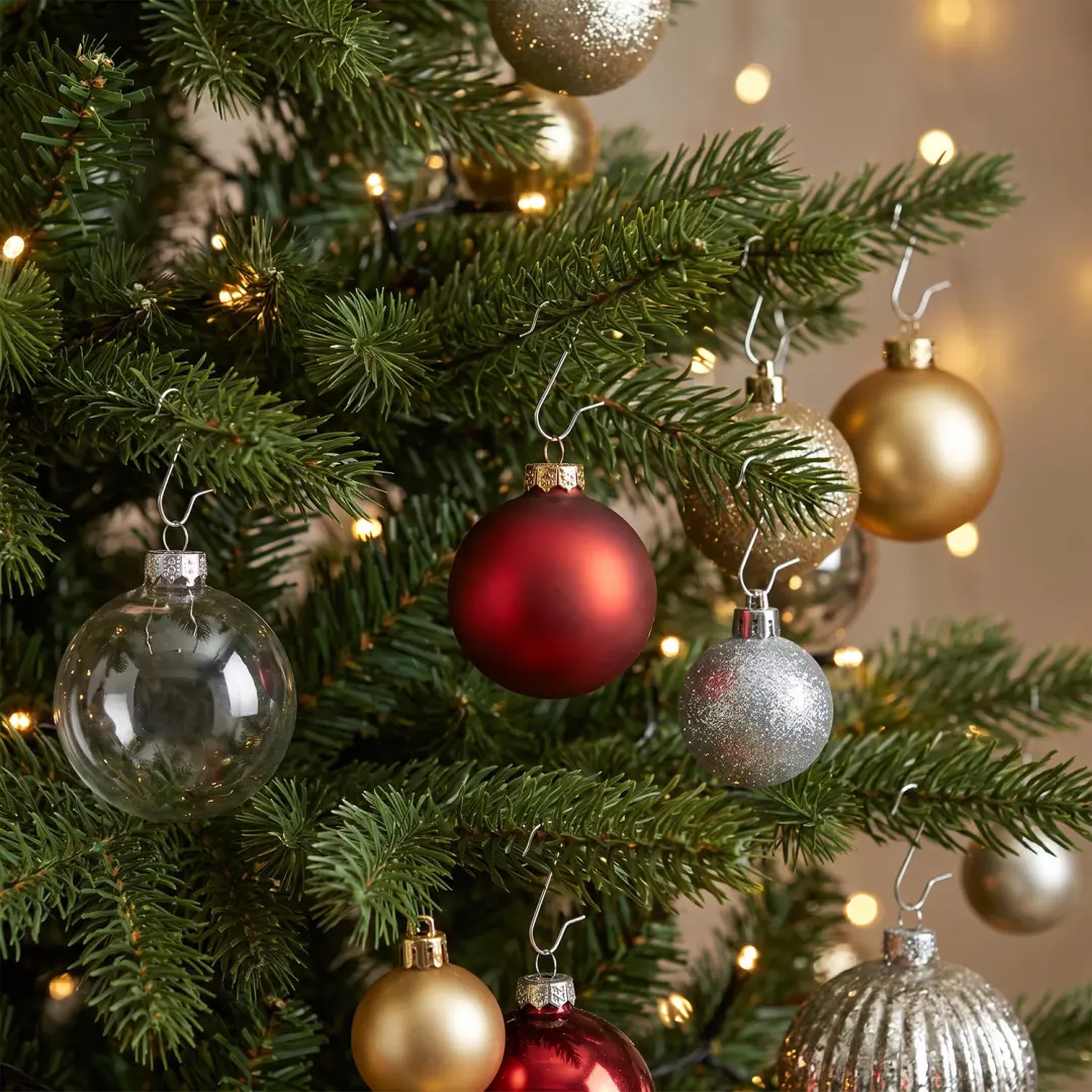 Zilveren Kerstbalhaakjes - 50 Stuks - afbeelding 3 van 6