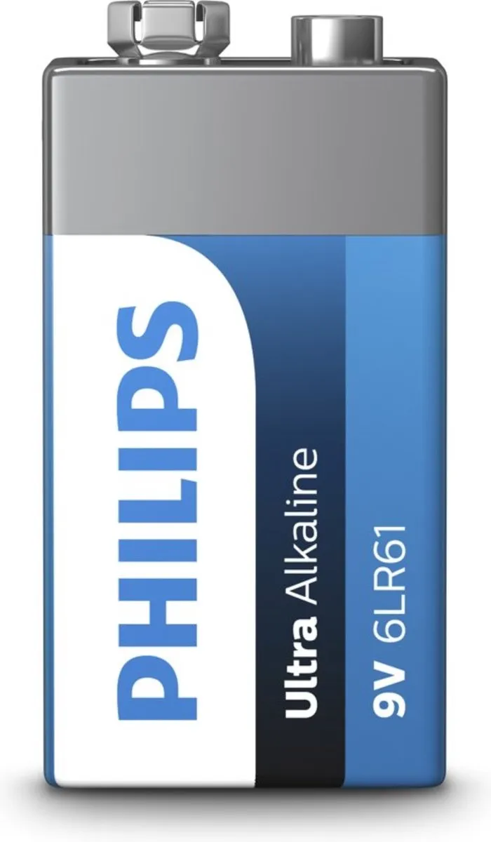 Philips 9V Batterij 550mAh - 1 Stuk