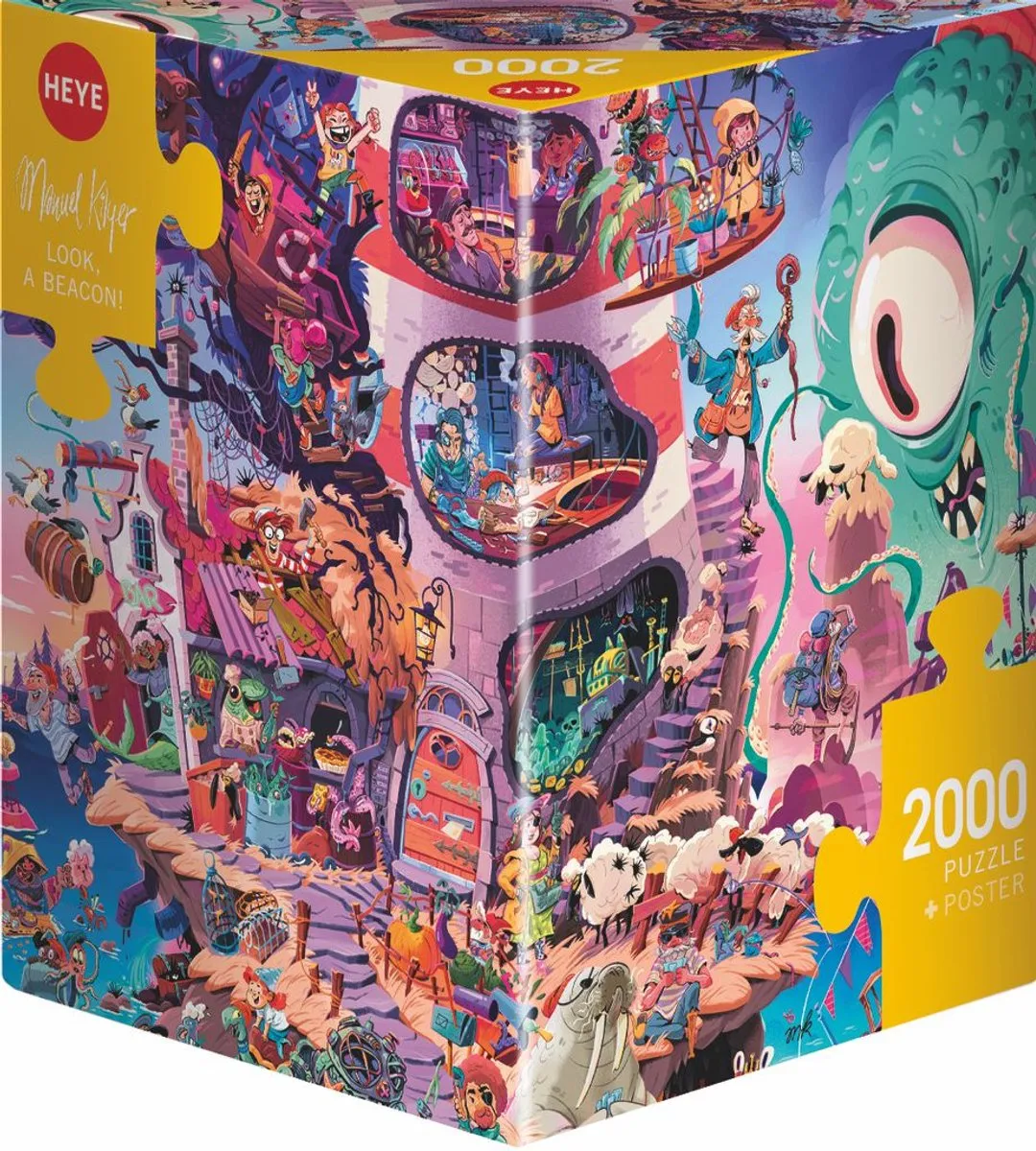 Heye Puzzel Look a Beacon! 2000 3D - 20.003 Stuks - Multicolor