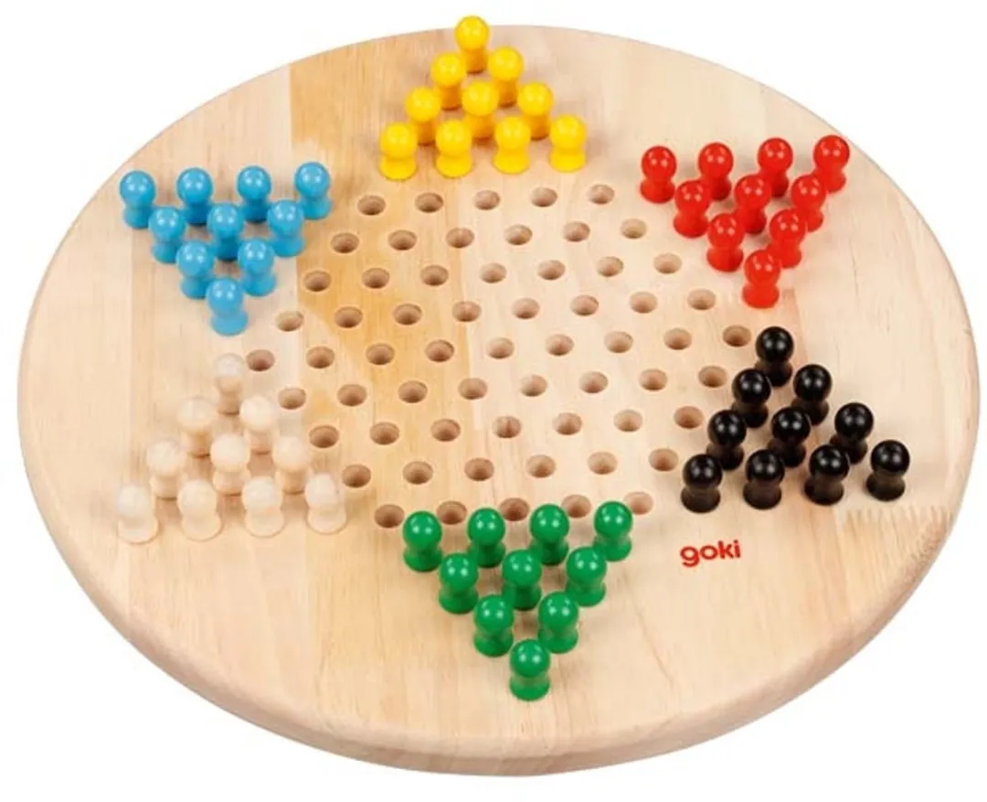 Goki Chinees Damspel 29cm - 2-6 Spelers