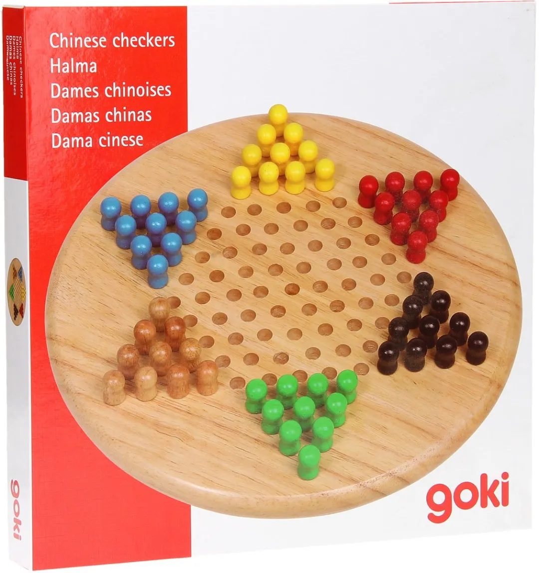 Goki Chinees Damspel 29cm - 2-6 Spelers