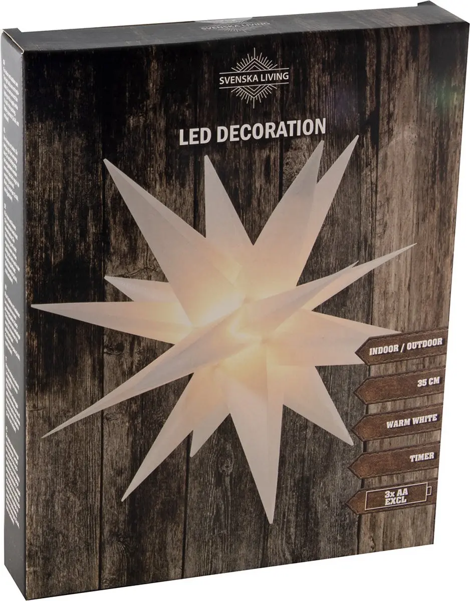 Svenska Living Kerstster lampion