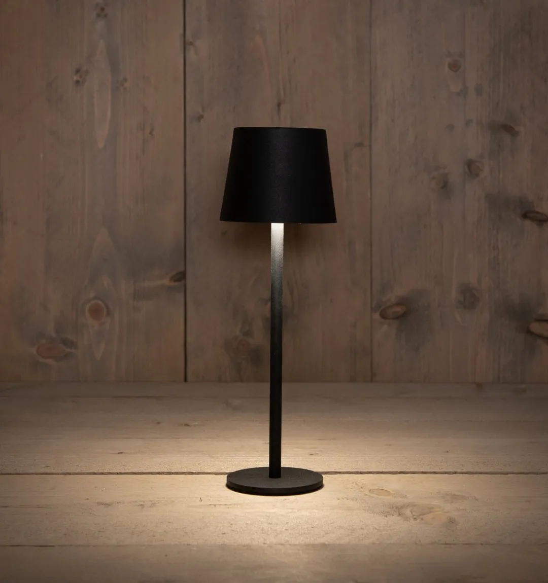 Anna's Collection Portable Tafellamp Ambiance - Zwart 36cm