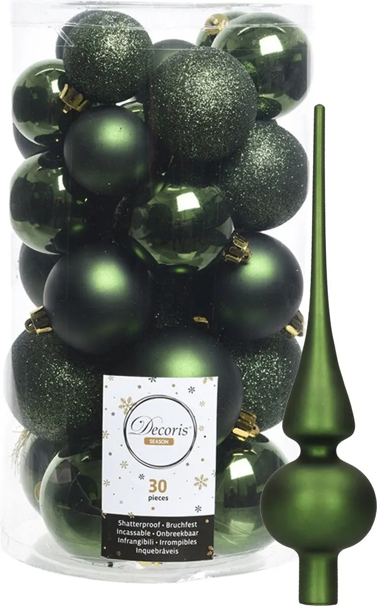 Decoris kerstballen 30x stuks